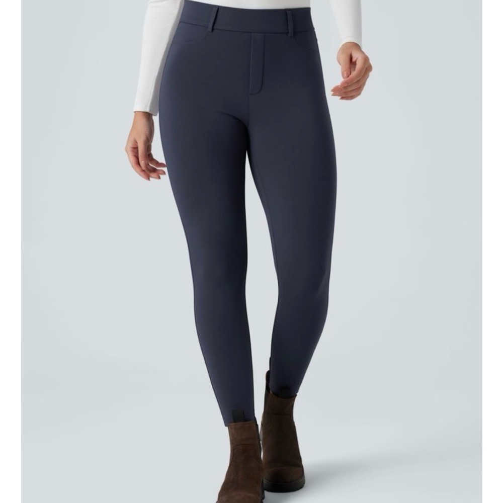 NWT HALARA SoftlyZero Plush Thermal high waisted 7/8 casual leggings L Overture